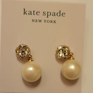 Kate spade pearl drop earrings